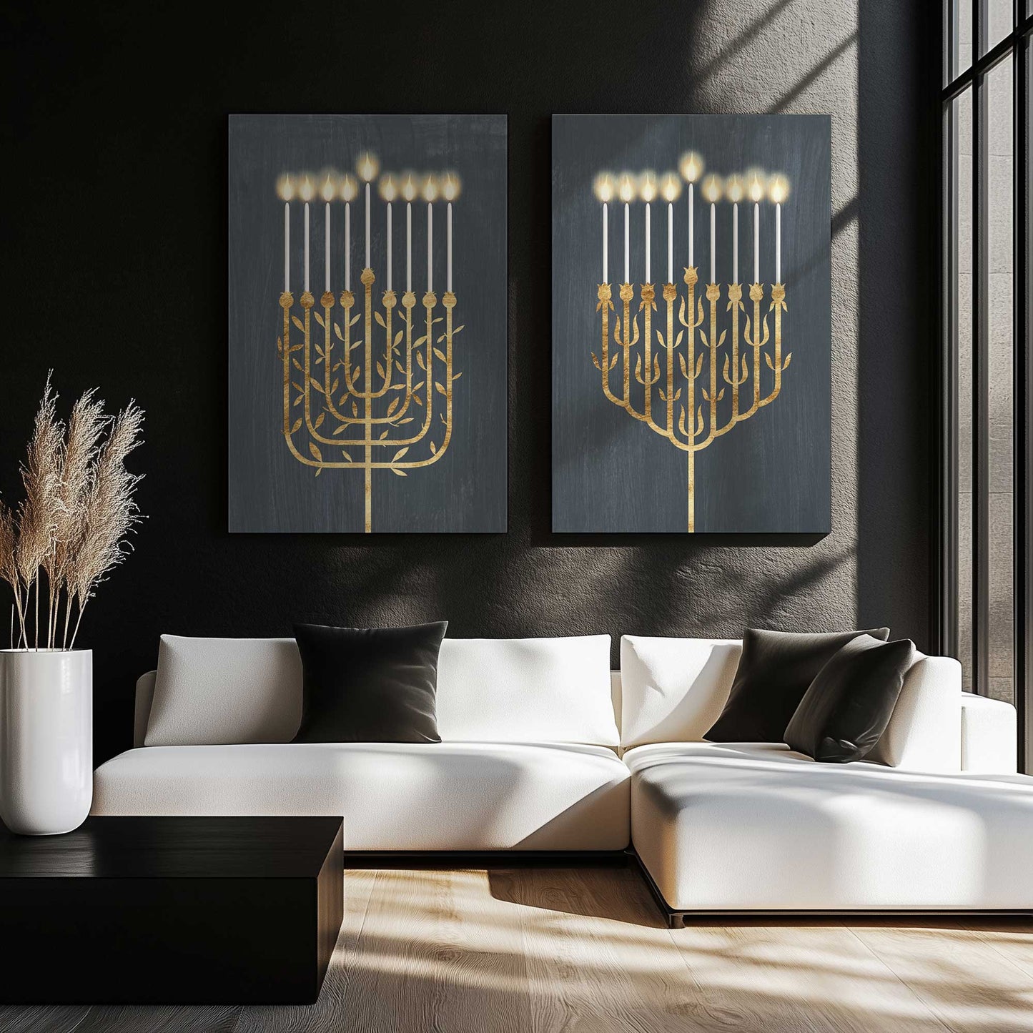 [Color:Satin Black], Picture of art in a Satin Black frame