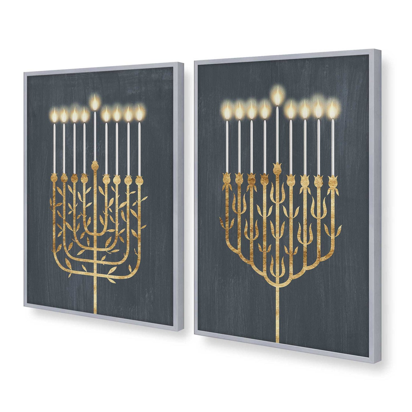 [Color:Polished Chrome], Picture of art in a Polished Chrome frame at an angle