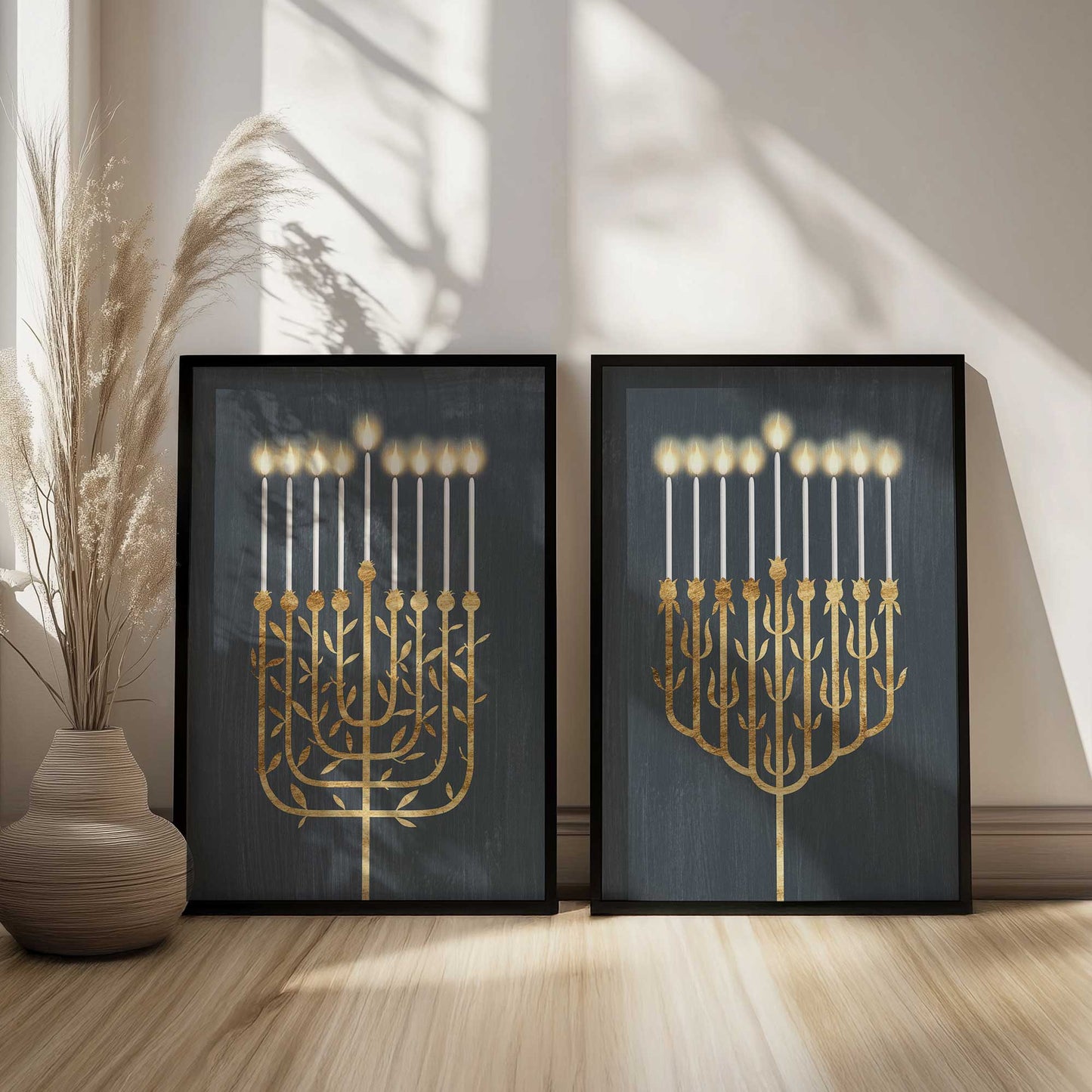 [Color:Satin Black], Picture of art in a Satin Black frame