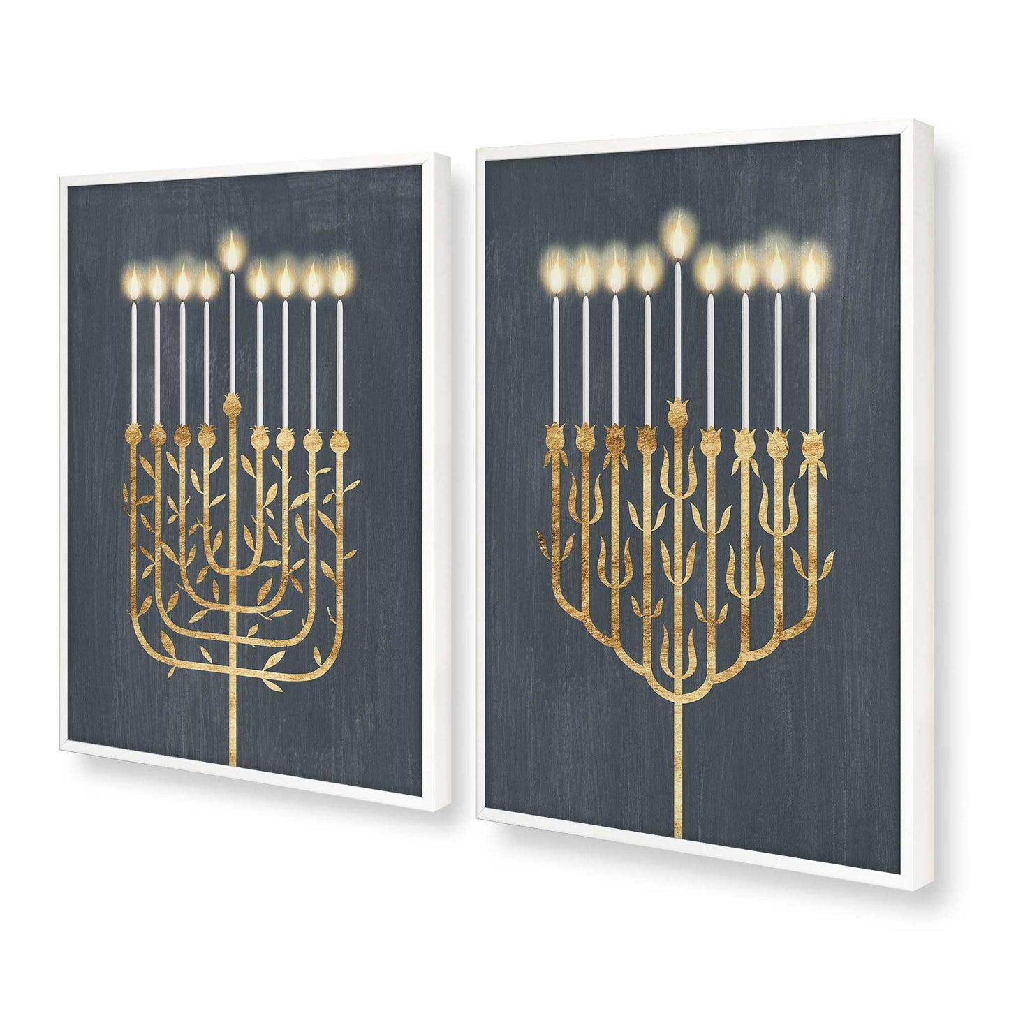 [Color:Opaque White], Picture of art in a Opaque White frame at an angle