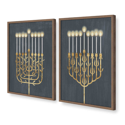 [Color:Walnut], Picture of art in a Walnut frame at an angle