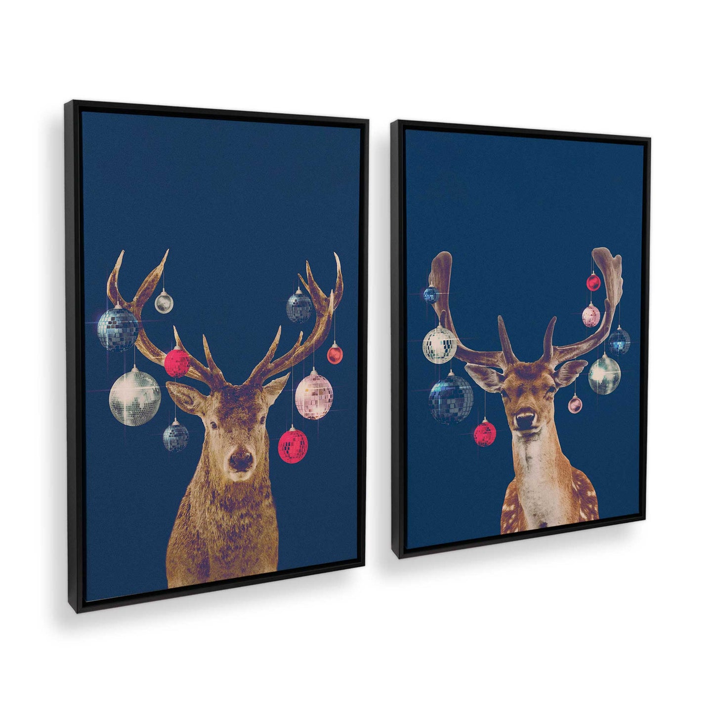 [Color:Satin Black], Picture of art in a Satin Black frame at an angle