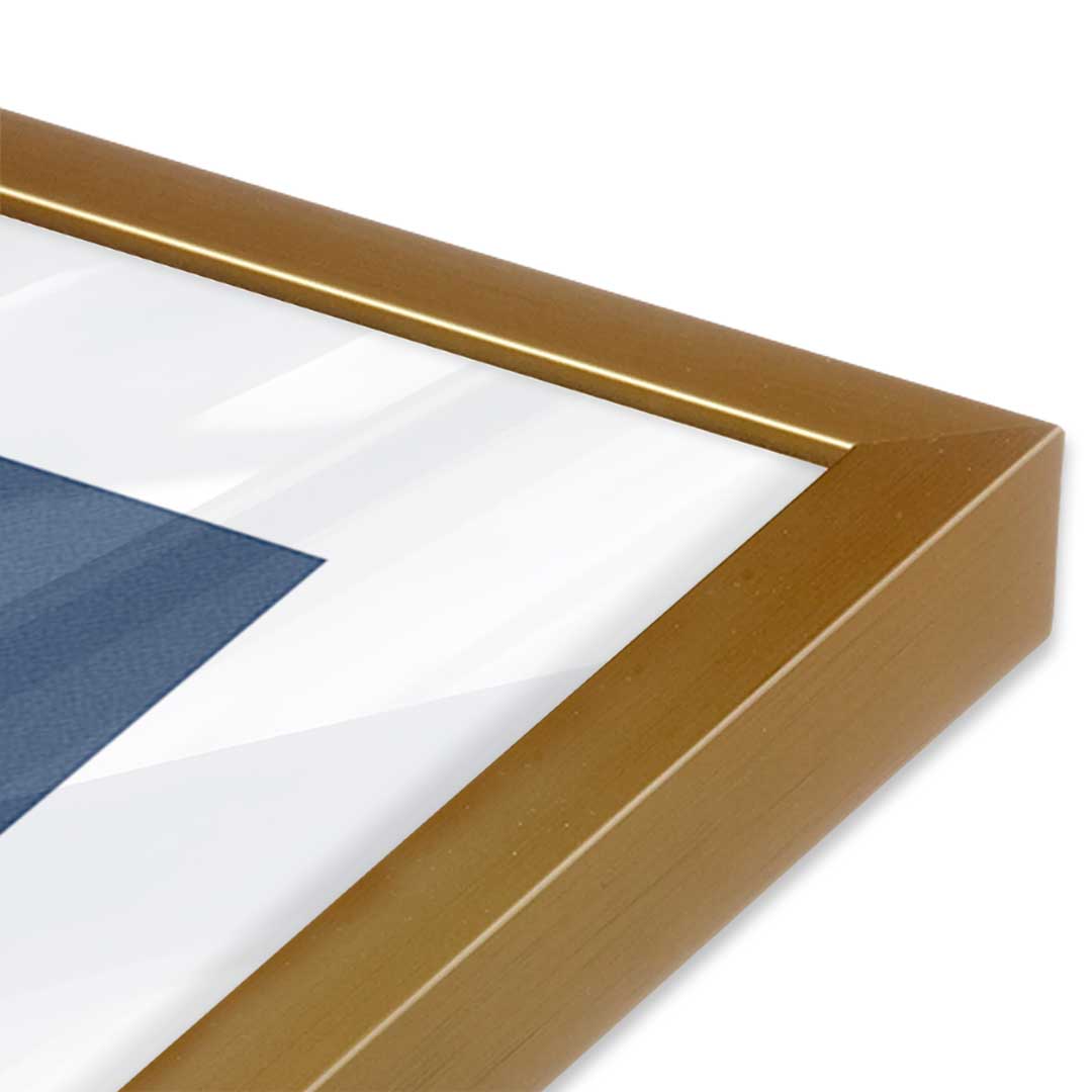 [Color:Polished Gold], Picture of art in a Polished Gold frame of the corner