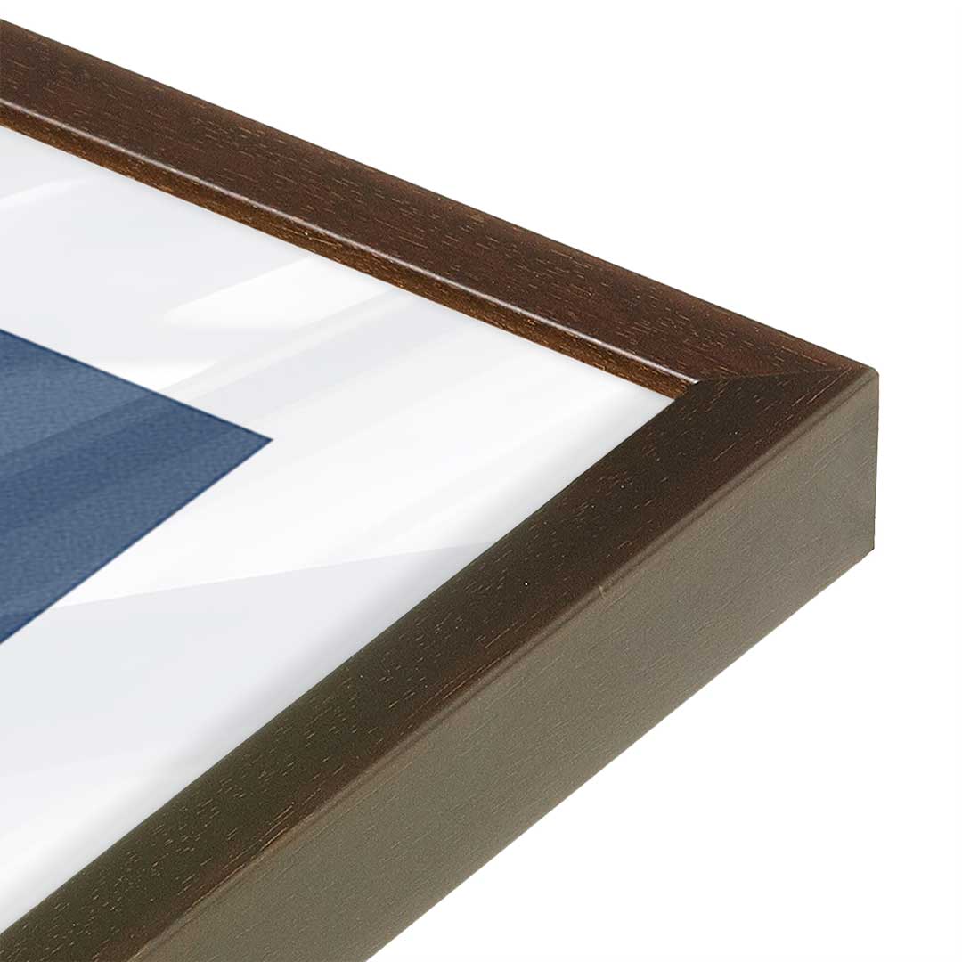 [Color:Belvinder Brown], Picture of art in a Belvinder Brown frame of the corner