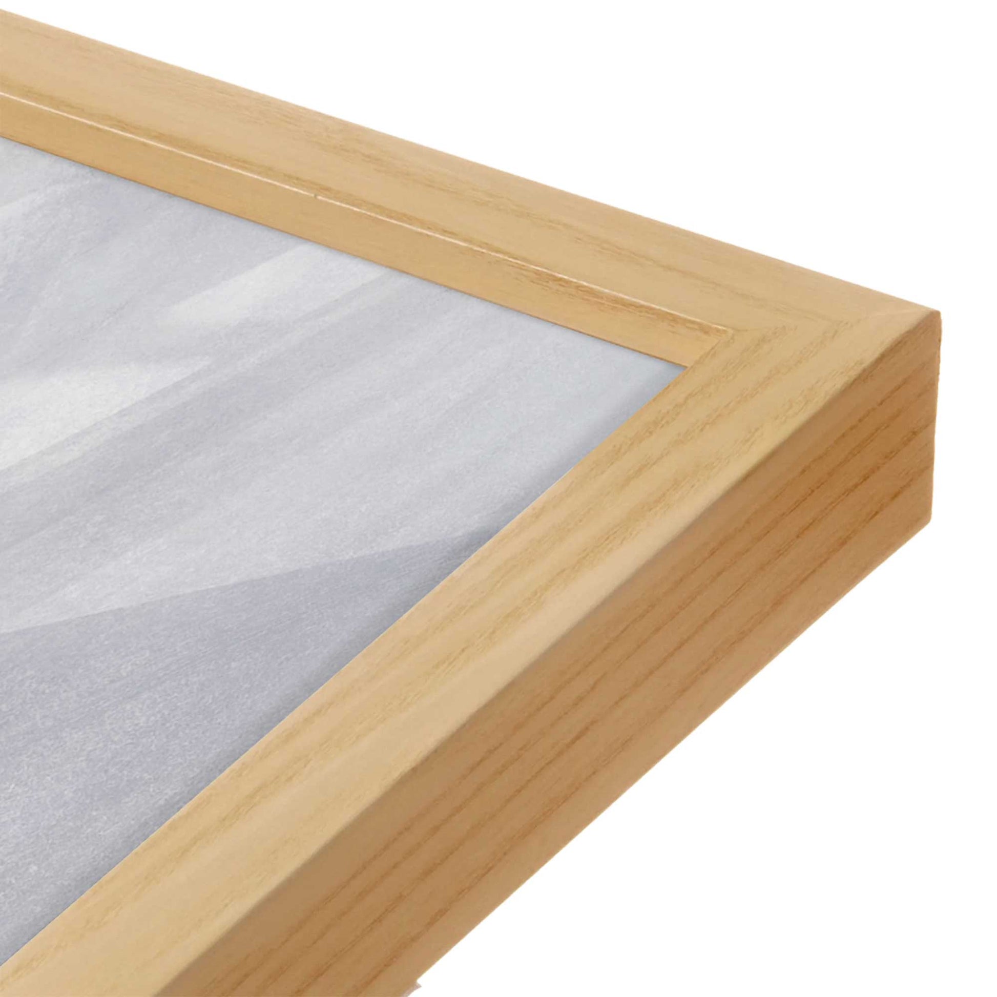 [Color:American Maple], Picture of art in a American Maple frame of the corner