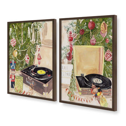 [Color:Belvinder Brown], Picture of art in a Belvinder Brown frame at an angle