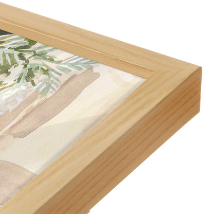 [Color:American Maple], Picture of art in a American Maple frame of the corner