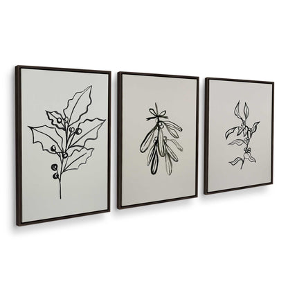 [Color:Espresso], Picture of art in an Espresso frame at an angle