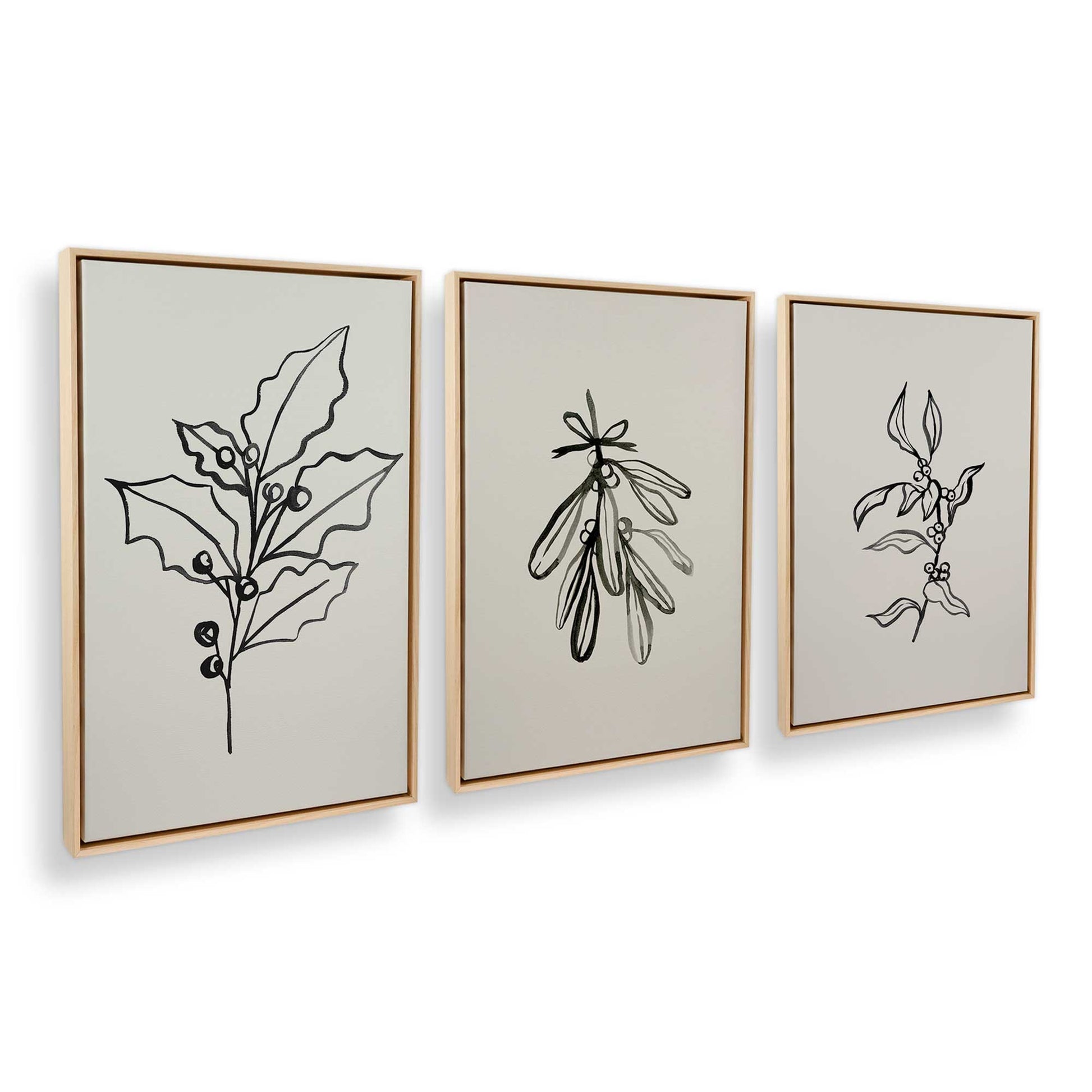 [Color:American Maple], Picture of art in an American Maple frame at an angle