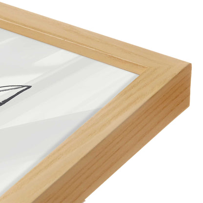 [Color:American Maple], Picture of art in an American Maple frame of the corner