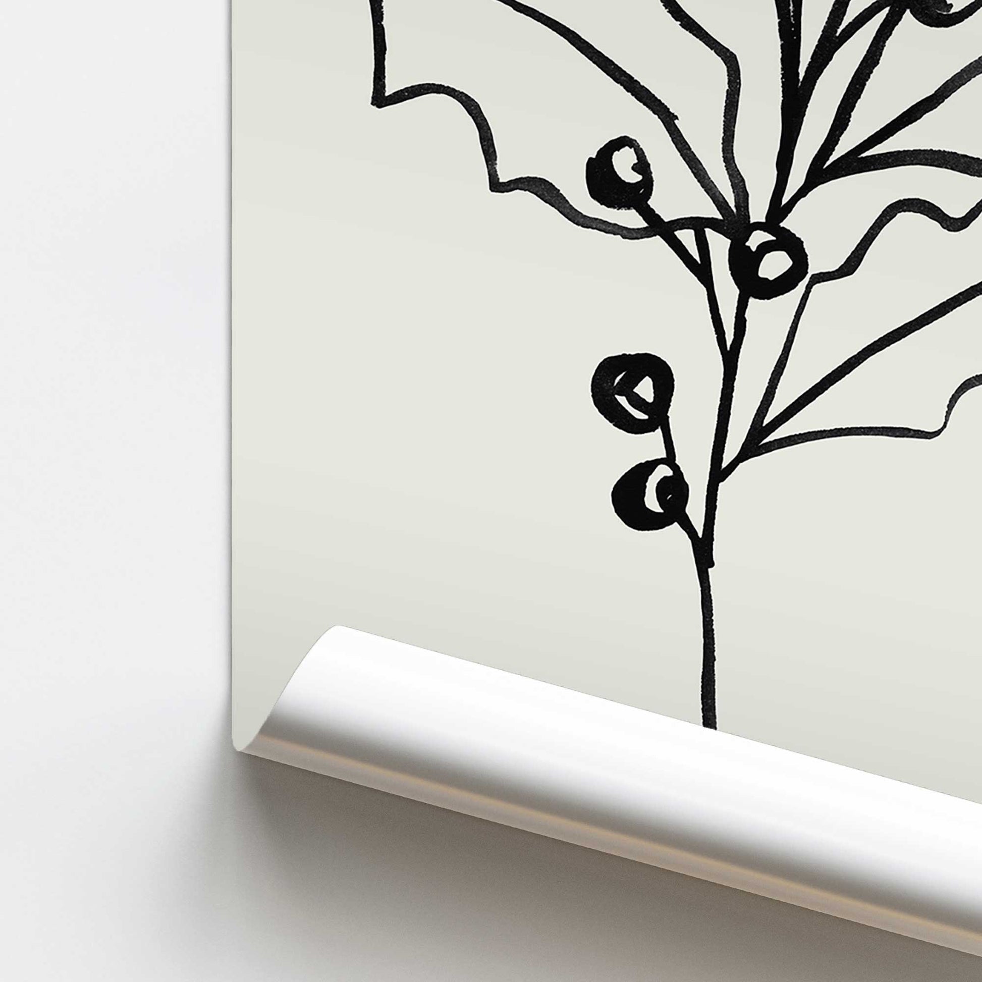 [color:Rolled Print], Picture of close up of art