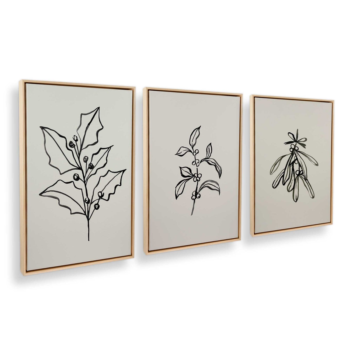 [Color:American Maple], Picture of art in an American Maple frame at an angle