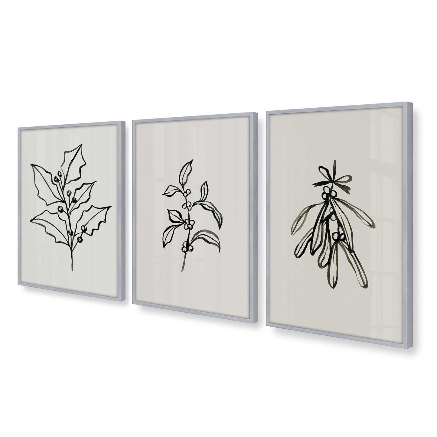 [Color:Polished Chrome], Picture of art in a Polished Chrome frame at an angle