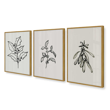 [Color:Polished Gold], Picture of art in a Polished Gold frame at an angle