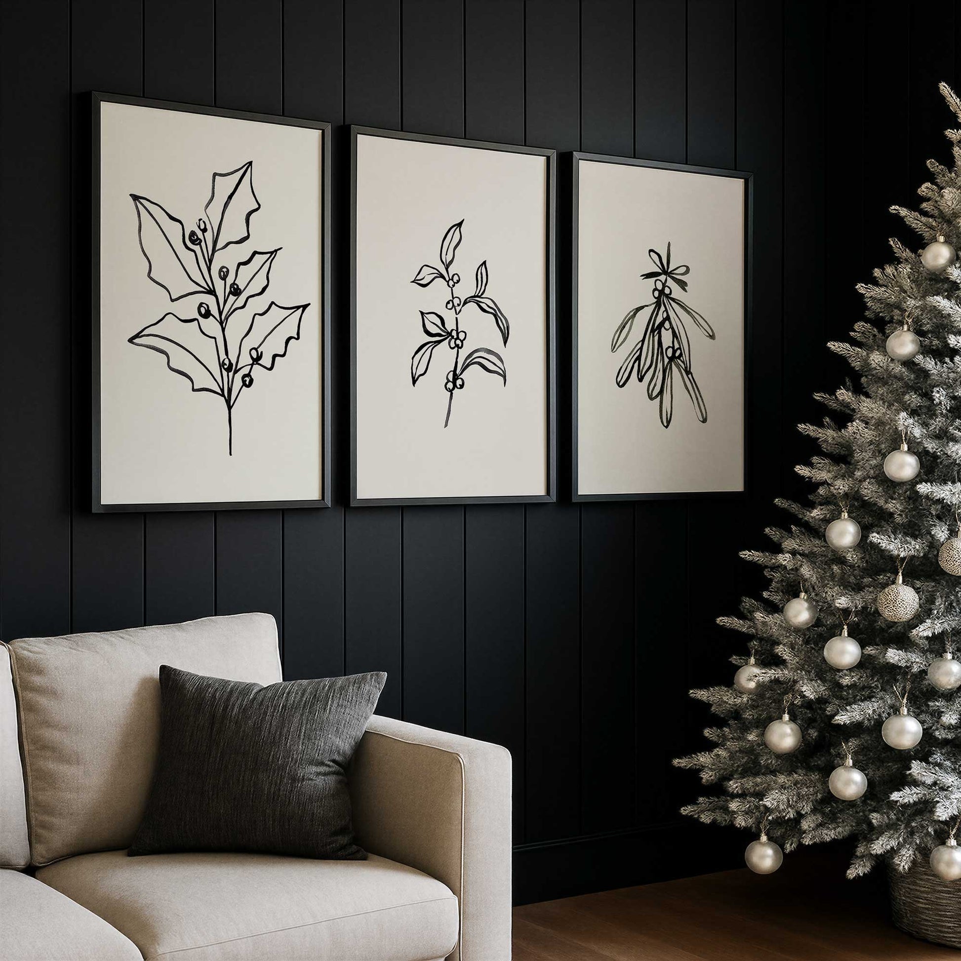 [Color:Satin Black], Picture of art in a Satin Black frame