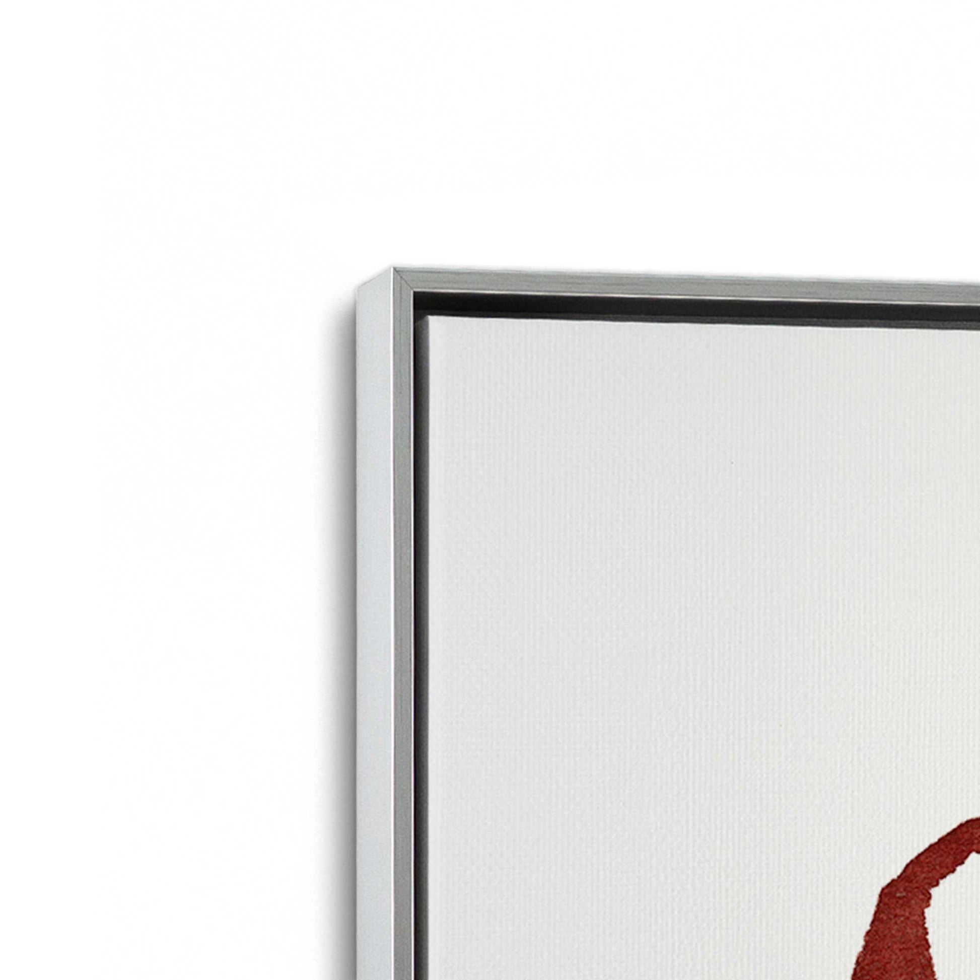 [Color:Polished Chrome], Picture of art in a Polished Chrome frame at an angle