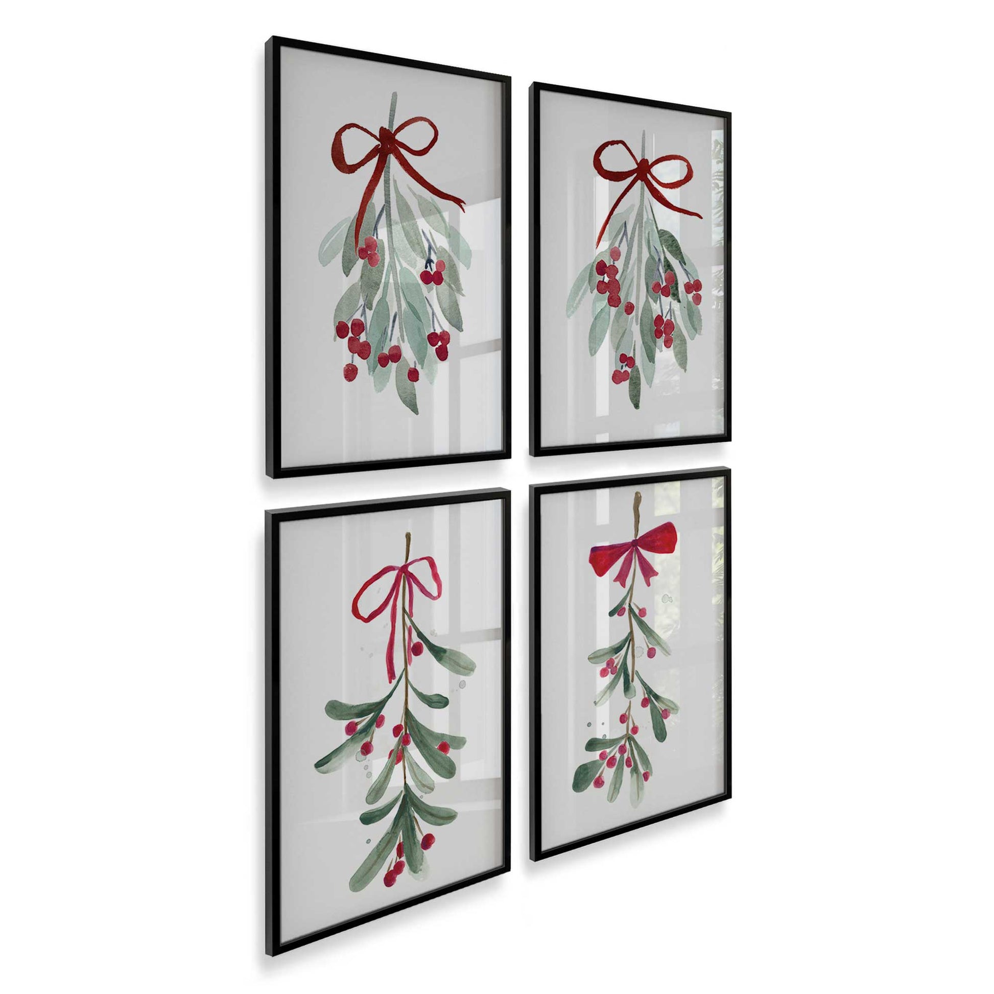 [Color:Satin Black], Picture of art in a Satin Black frame at an angle