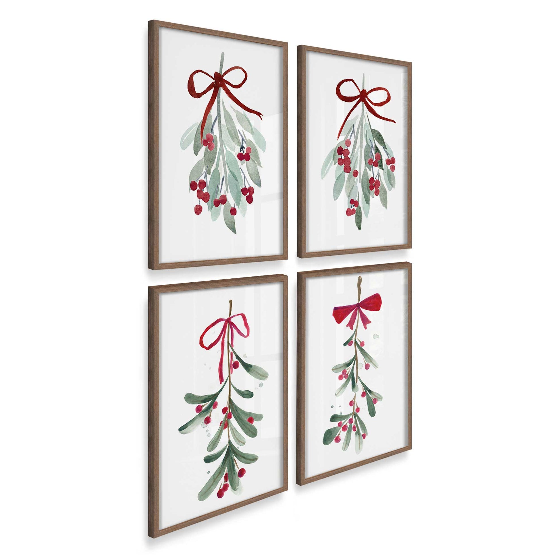 [Color:Walnut], Picture of art in a Walnut frame at an angle