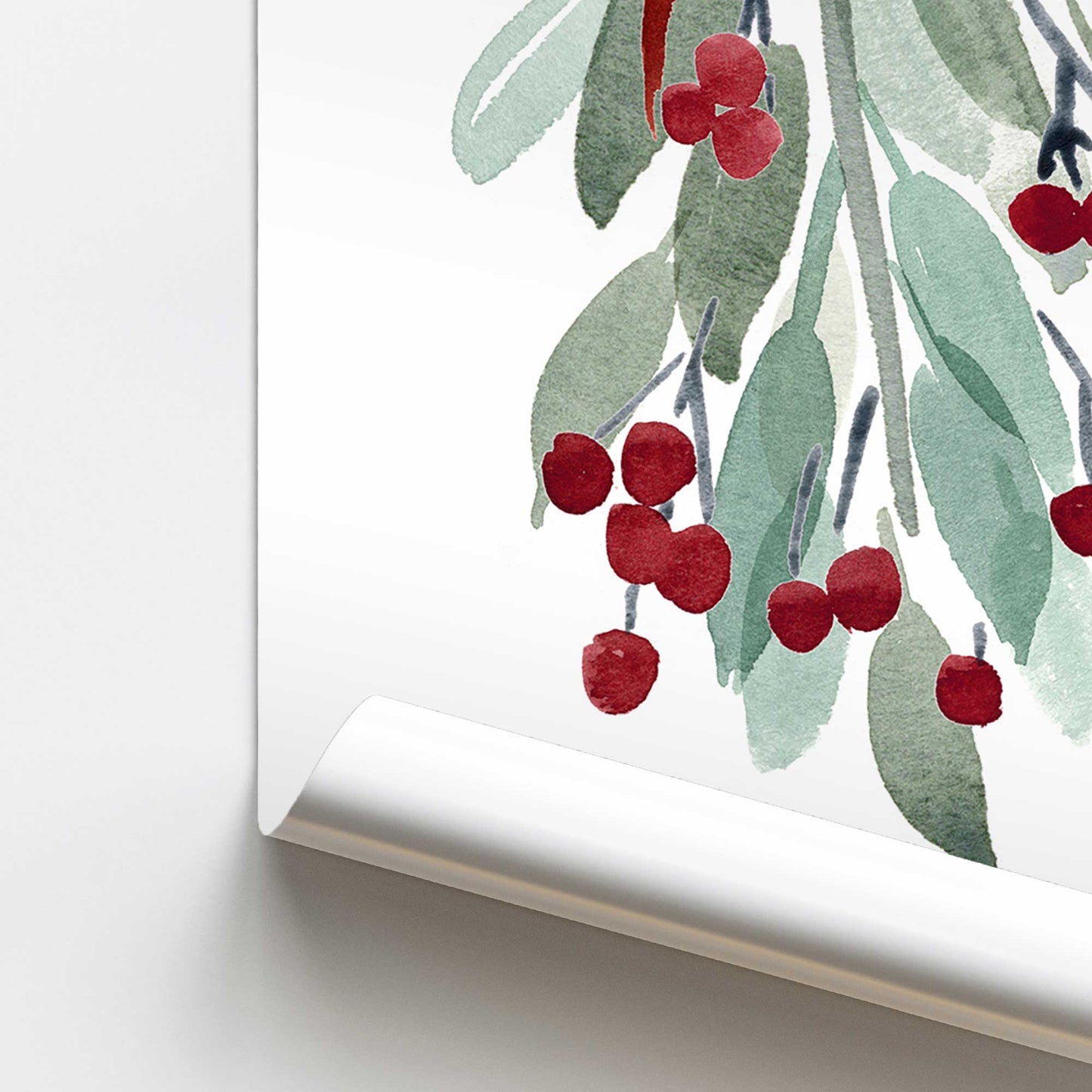 [color:Rolled Print], Picture of close up of art