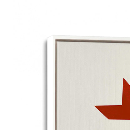 [Color:Opaque White], Picture of art in a White frame at an angle