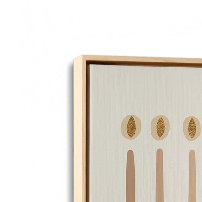 [Color:American Maple], Picture of art in an American Maple frame at an angle