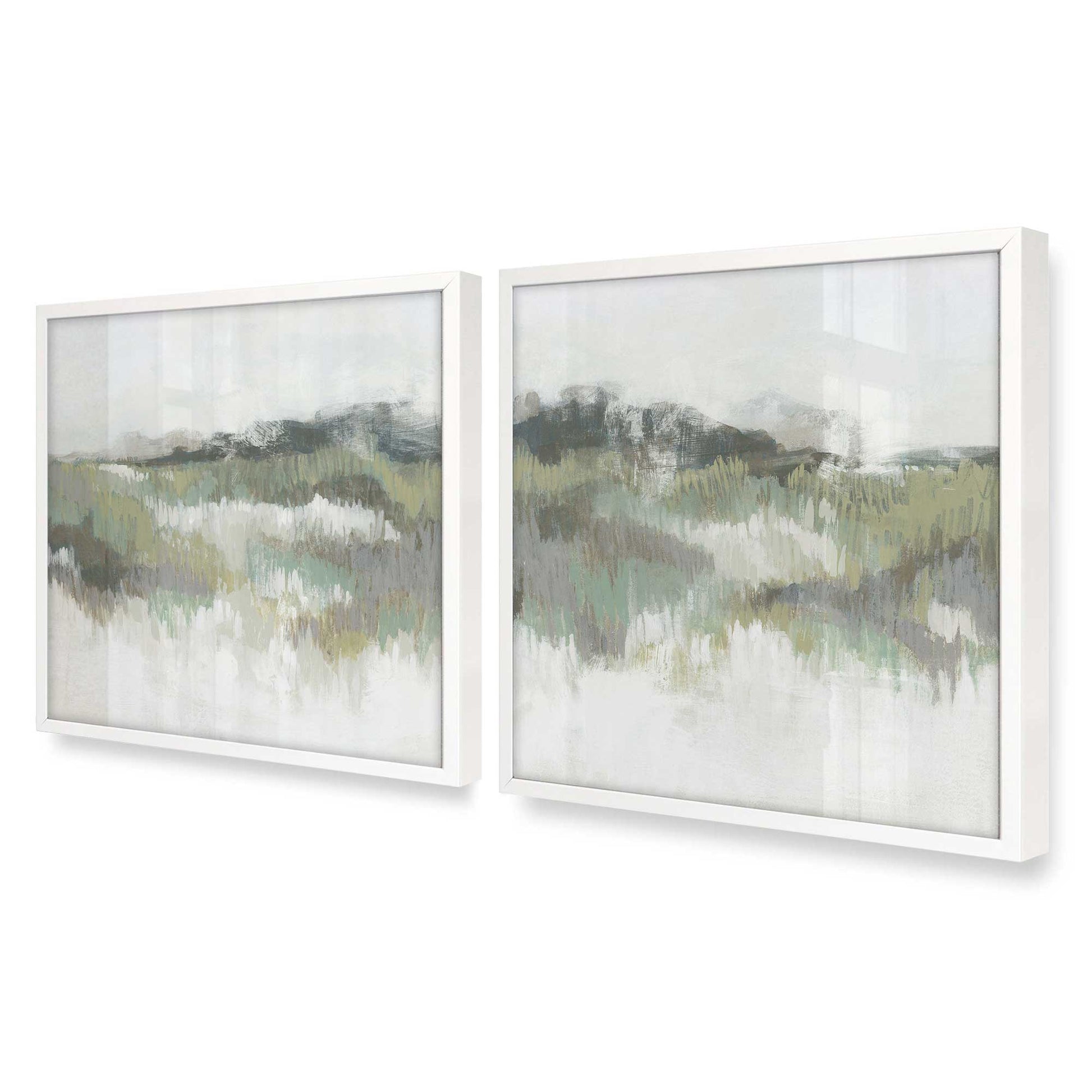 [Color:Opaque White], Picture of art in an Opaque White frame at an angle