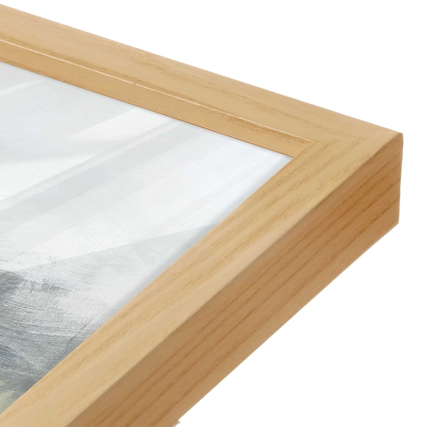 [Color:American Maple], Picture of art in an American Maple frame of the corner