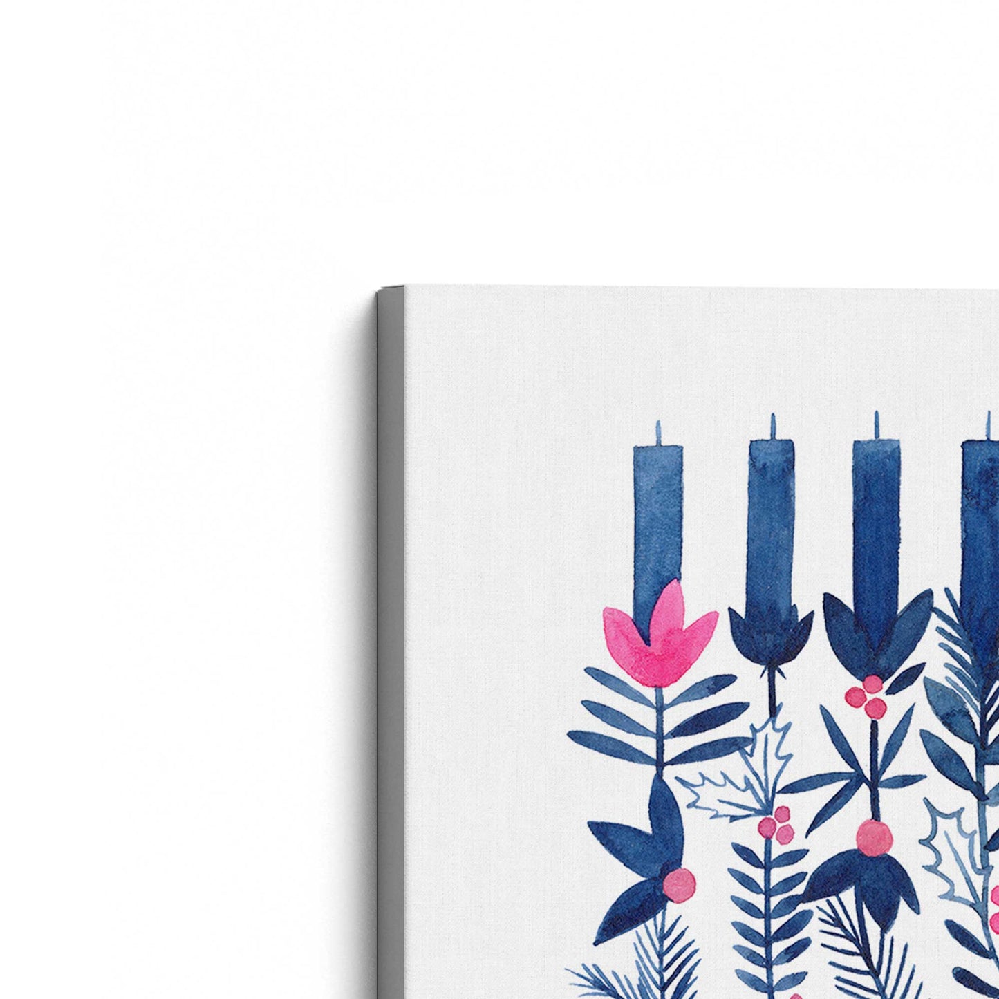 [Color:Stretched Canvas], Picture of art at an angle