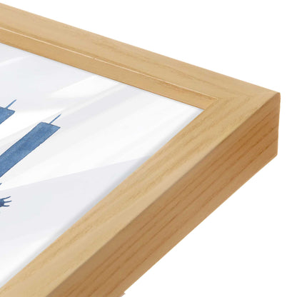 [Color:American Maple], Picture of art in an American Maple frame of the corner