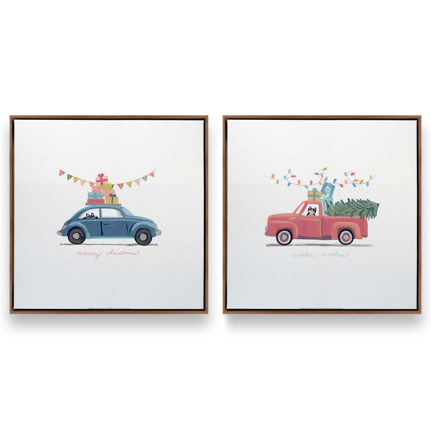 [Color:Walnut], Picture of art in a Walnut frame