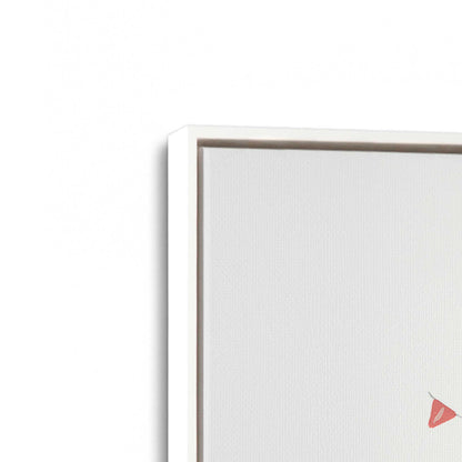 [Color:Opaque White], Picture of art in a White frame at an angle