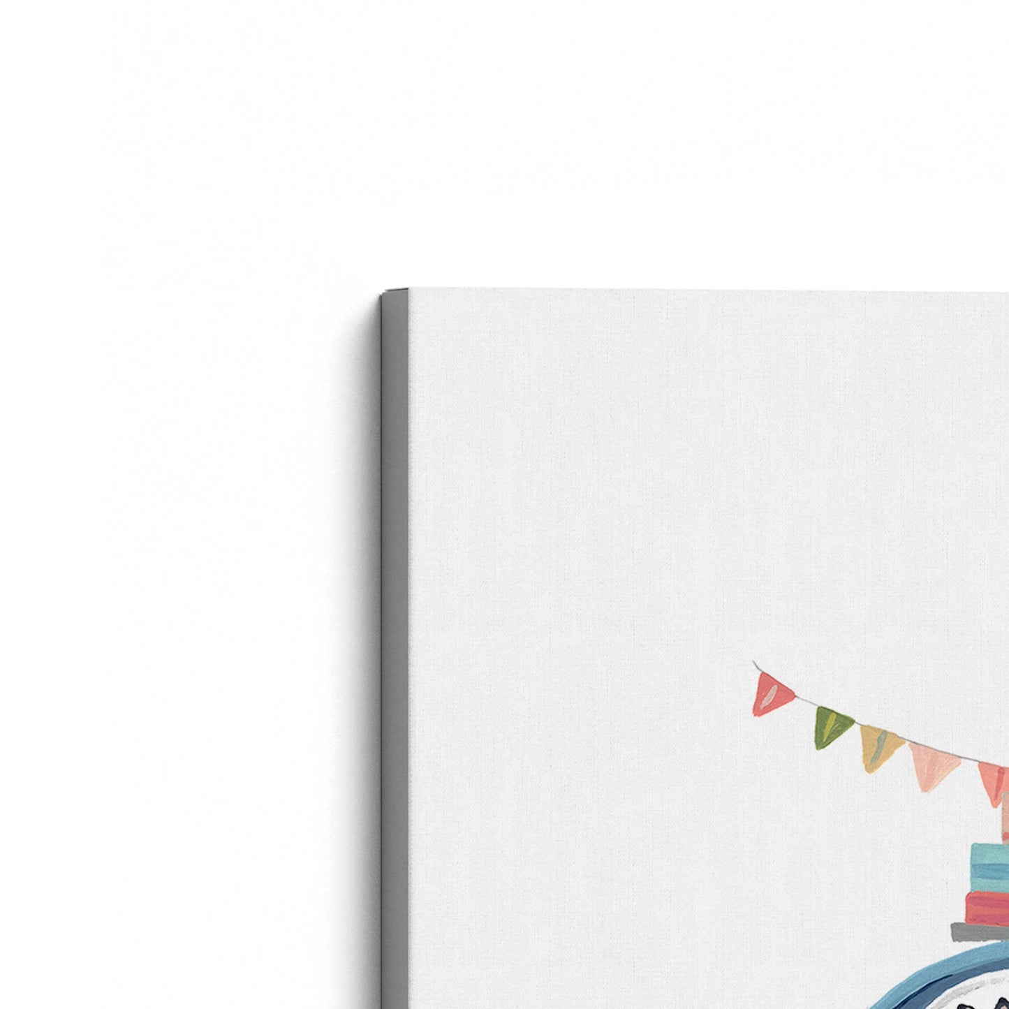 [Color:Stretched Canvas], Picture of art at an angle