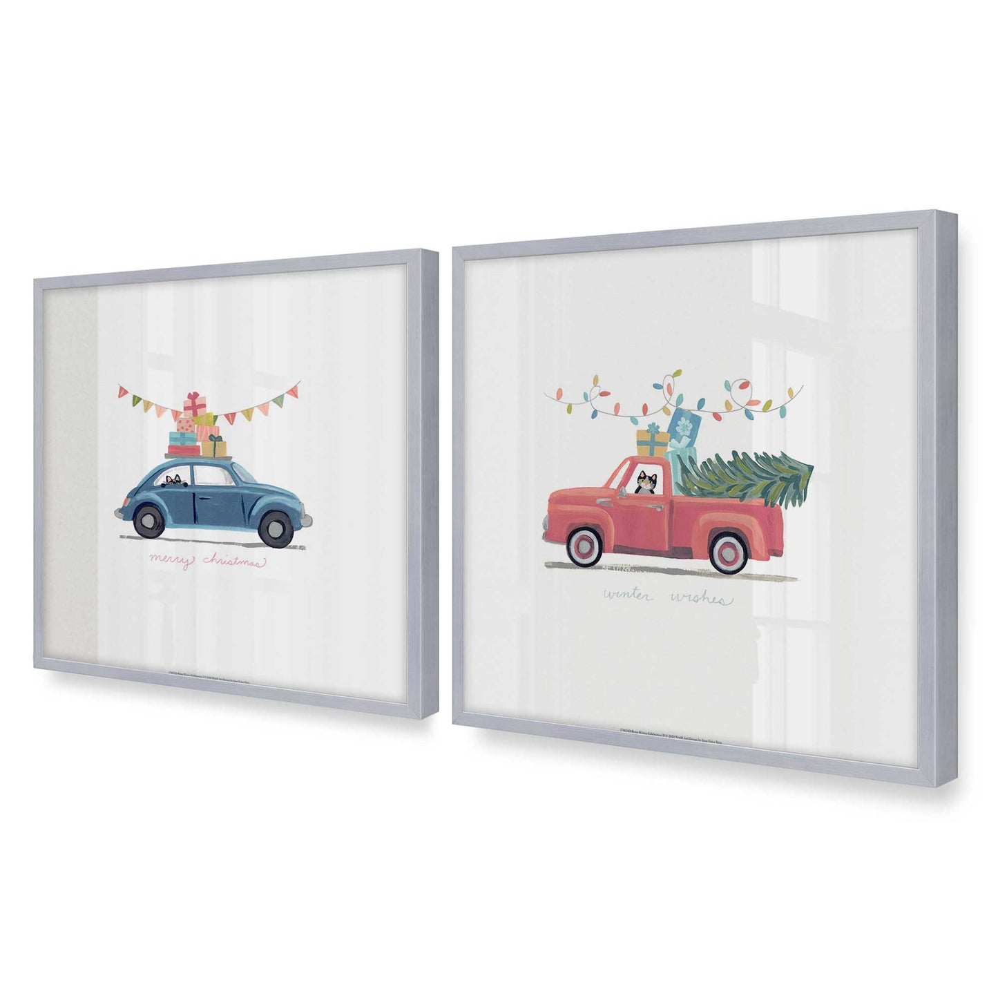 [Color:Polished Chrome], Picture of art in a Polished Chrome frame of the corner