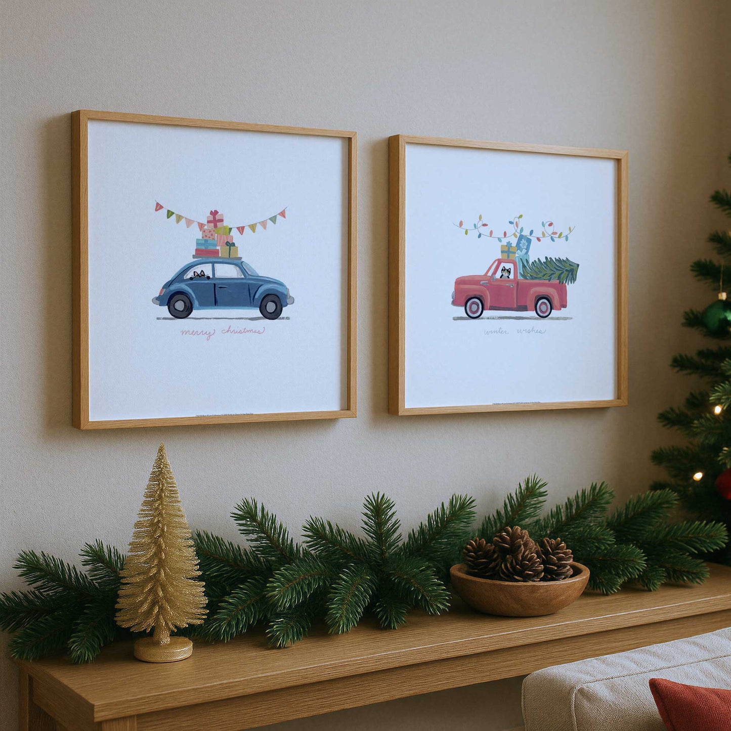 [Color:American Maple], Picture of art in an American Maple frame