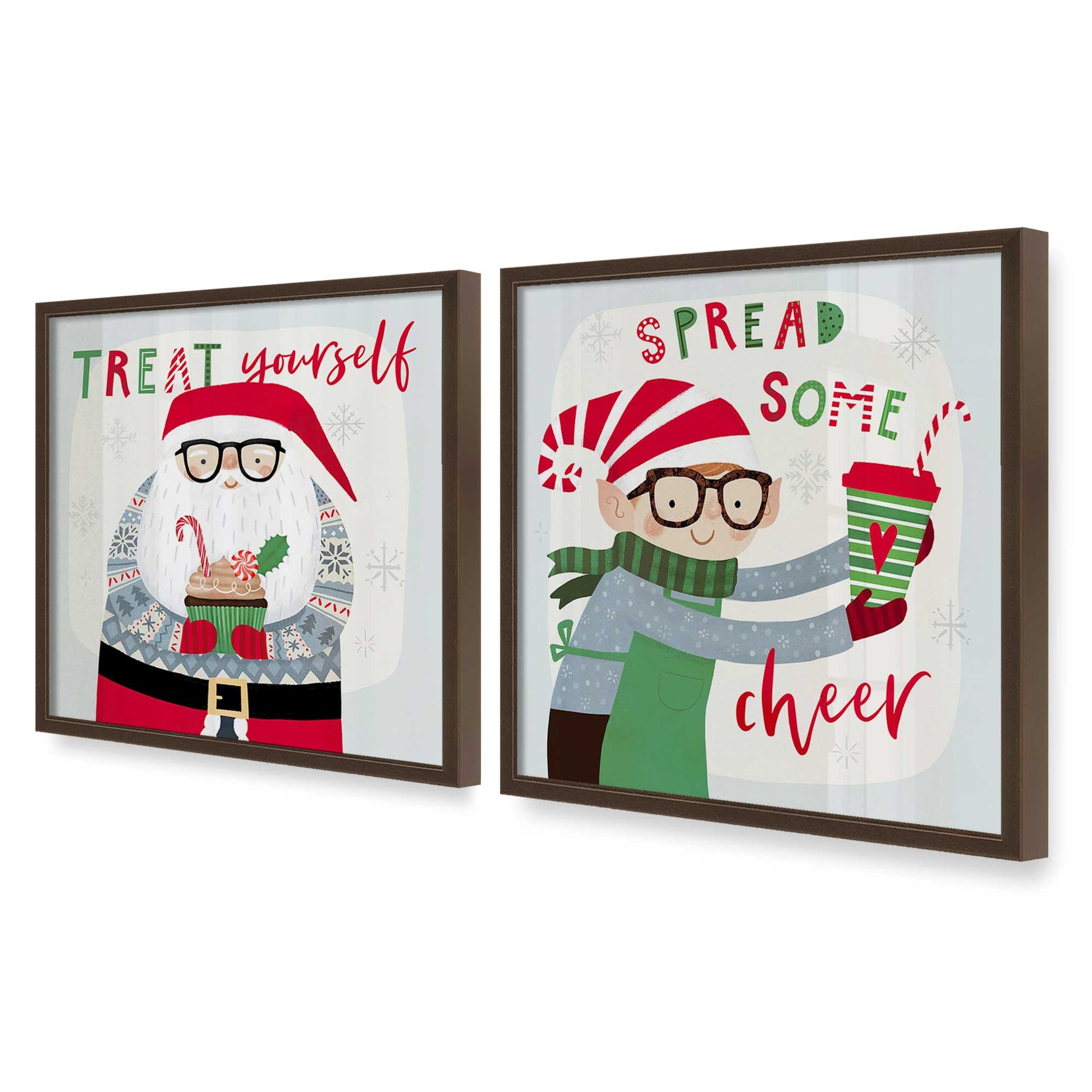 [Color:Belvinder Brown], Picture of art in a Belvinder Brown frame at an angle