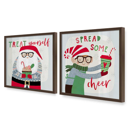 [Color:Belvinder Brown], Picture of art in a Belvinder Brown frame at an angle