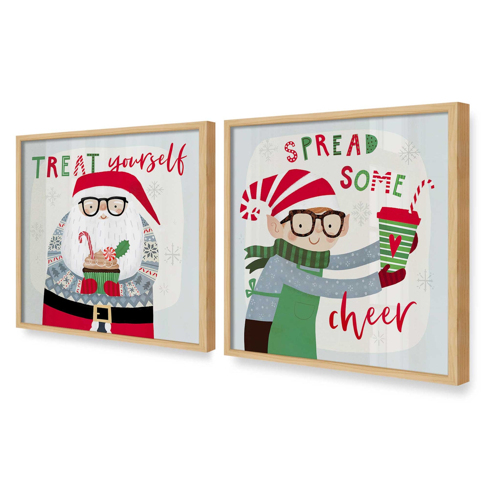 [Color:American Maple], Picture of art in an American Maple frame at an angle