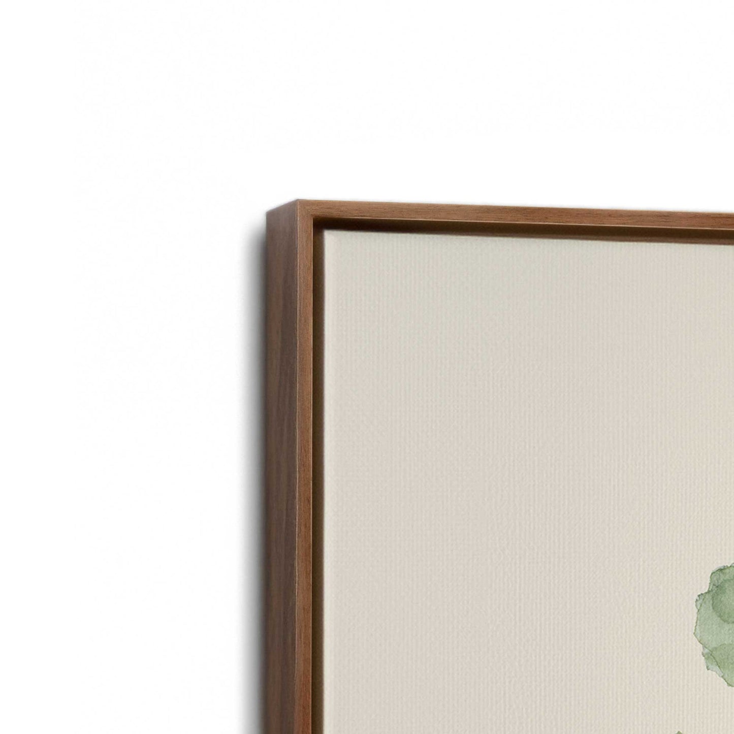 [Color:Walnut], Picture of art in a Walnut frame at an angle