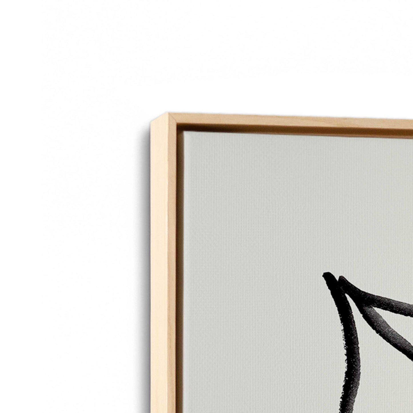 [Color:American Maple], Picture of art in an American Maple frame at an angle