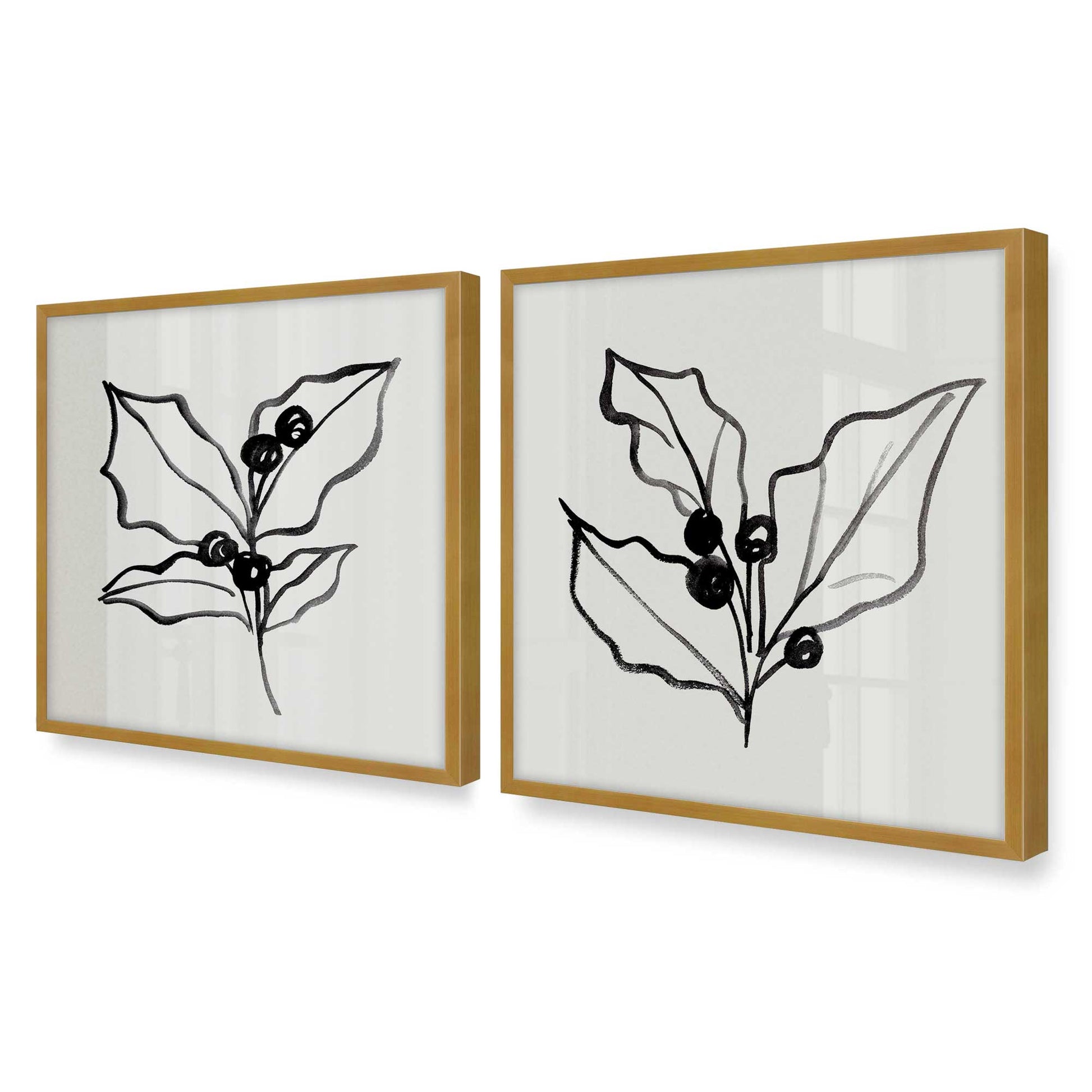 [Color:Polished Gold], Picture of art in a Polished Gold frame of the corner