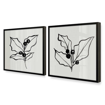 [Color:Satin Black], Picture of art in a Satin Black frame at an angle
