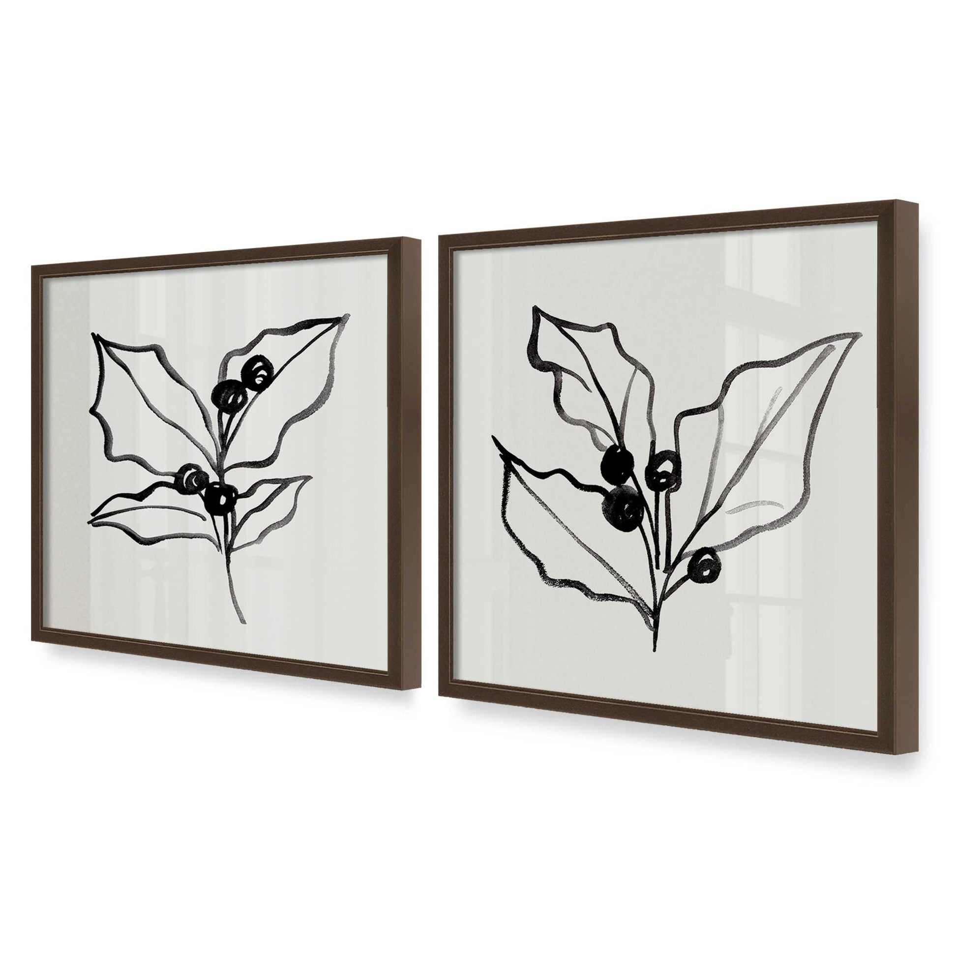 [Color:Belvinder Brown], Picture of art in a Belvinder Brown frame at an angle