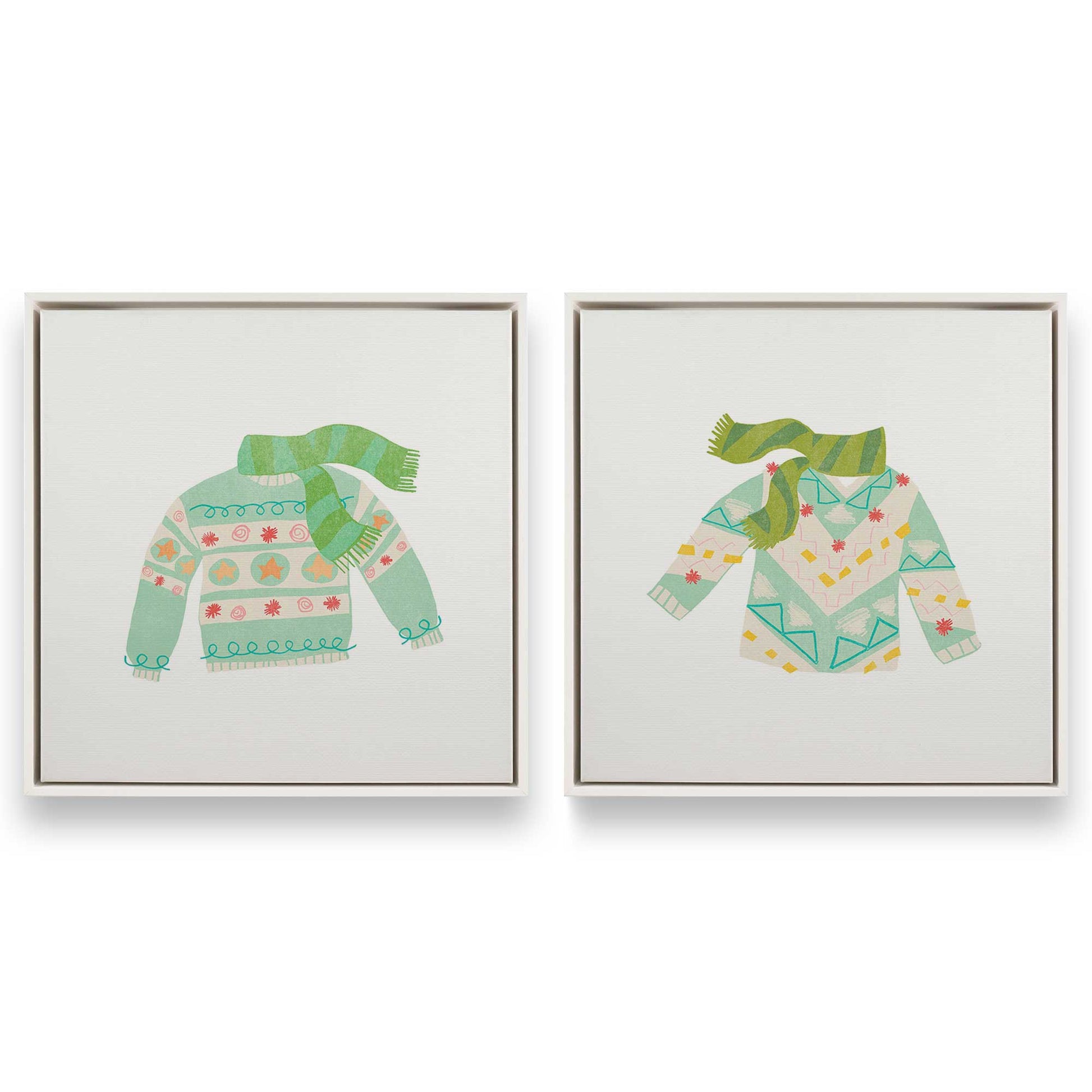 [Color:Opaque White], Picture of art in a White frame