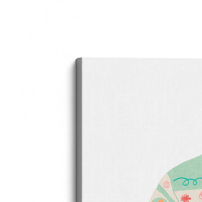 [Color:Stretched Canvas], Picture of art at an angle