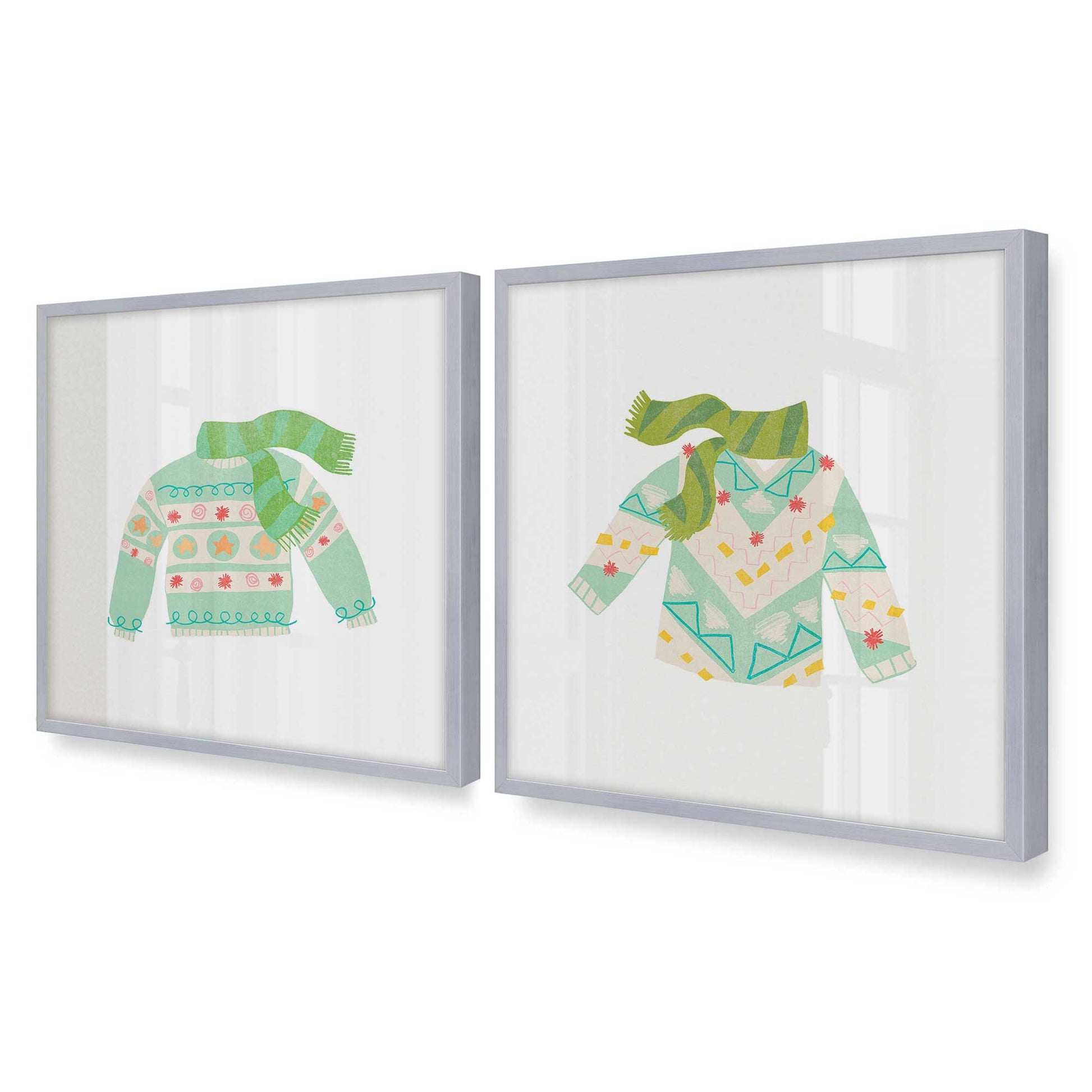 [Color:Polished Chrome], Picture of art in a Polished Chrome frame of the corner