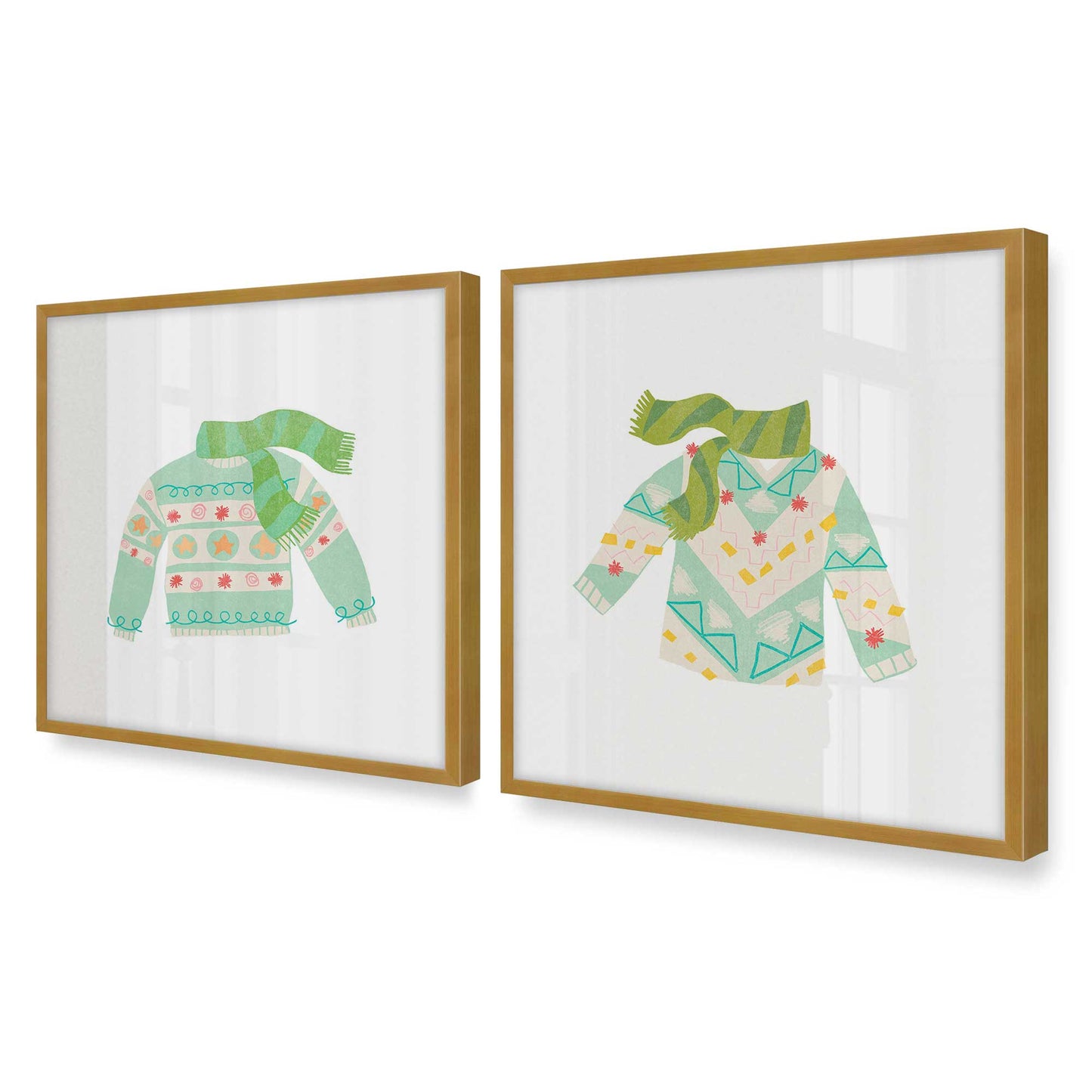 [Color:Polished Gold], Picture of art in a Polished Gold frame of the corner