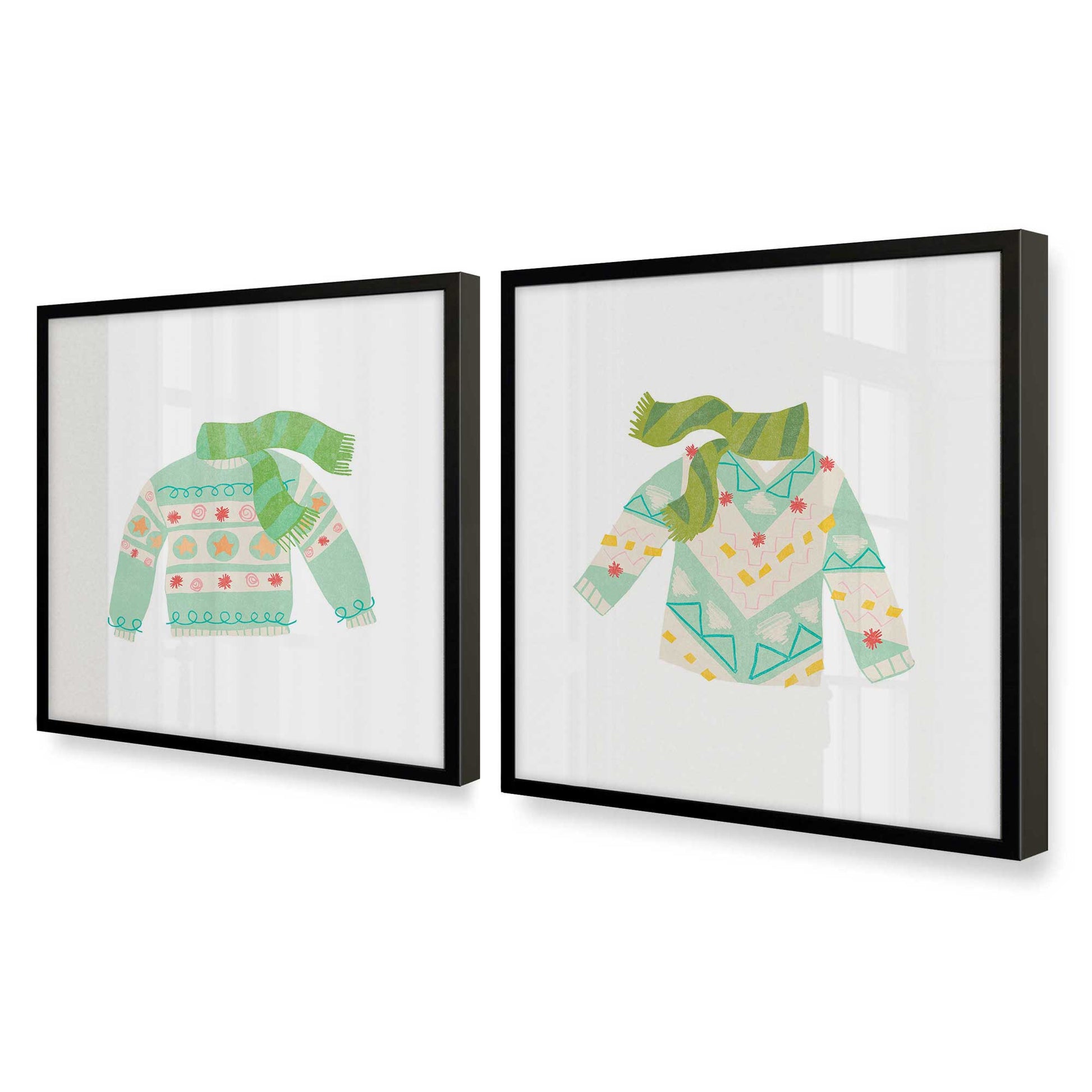 [Color:Satin Black], Picture of art in a Satin Black frame at an angle