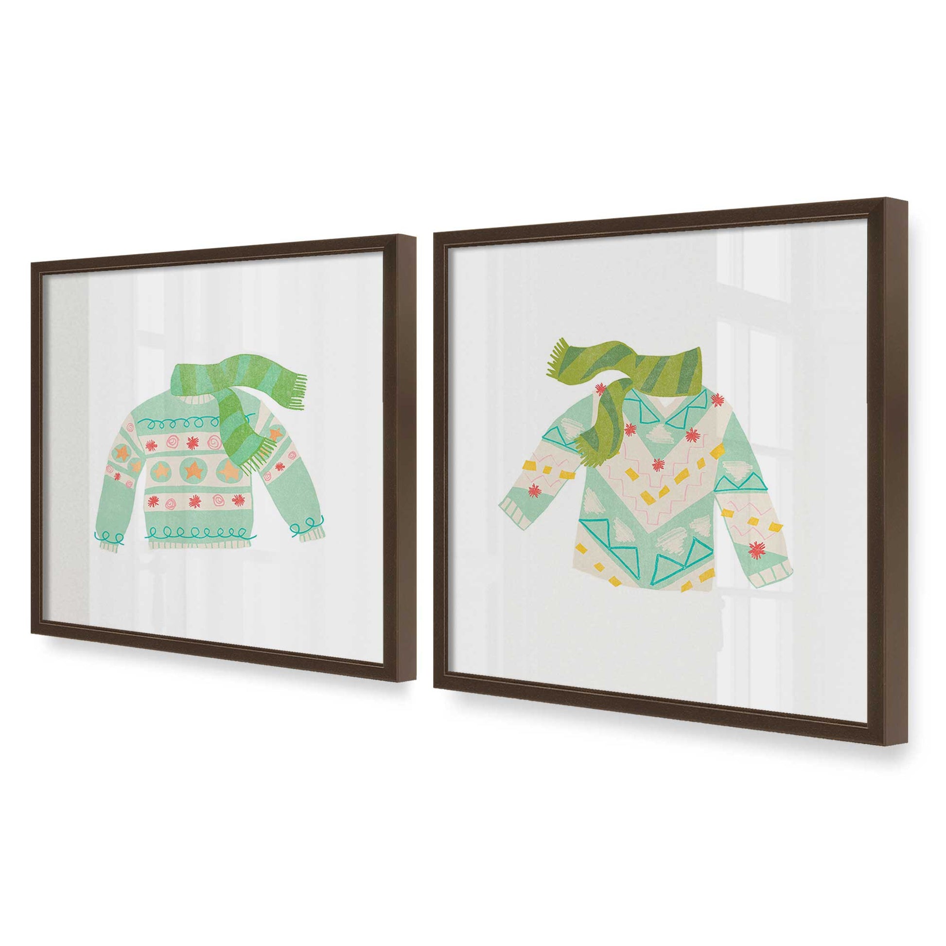 [Color:Belvinder Brown], Picture of art in a Belvinder Brown frame at an angle