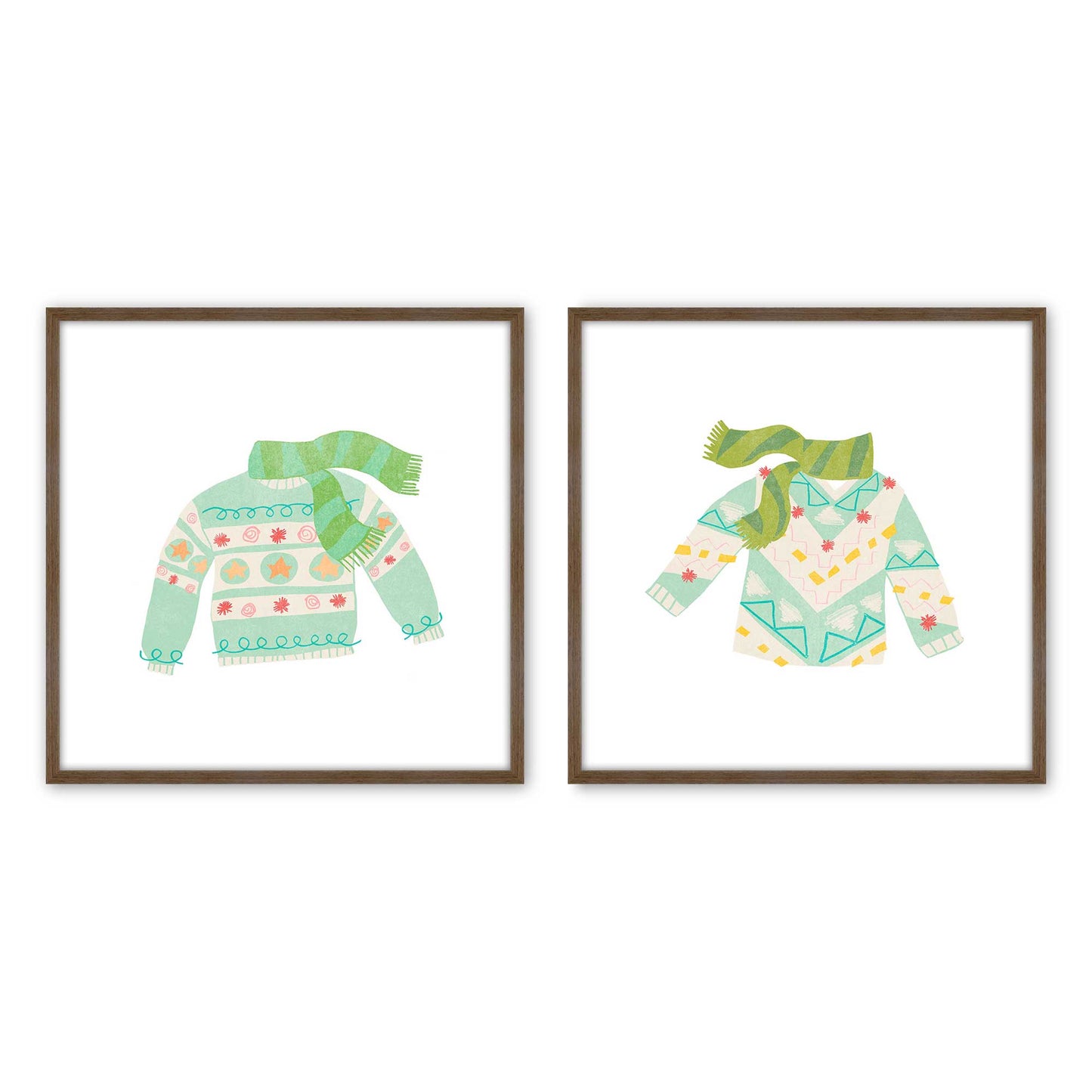 [Color:Walnut], Picture of art in a Walnut frame