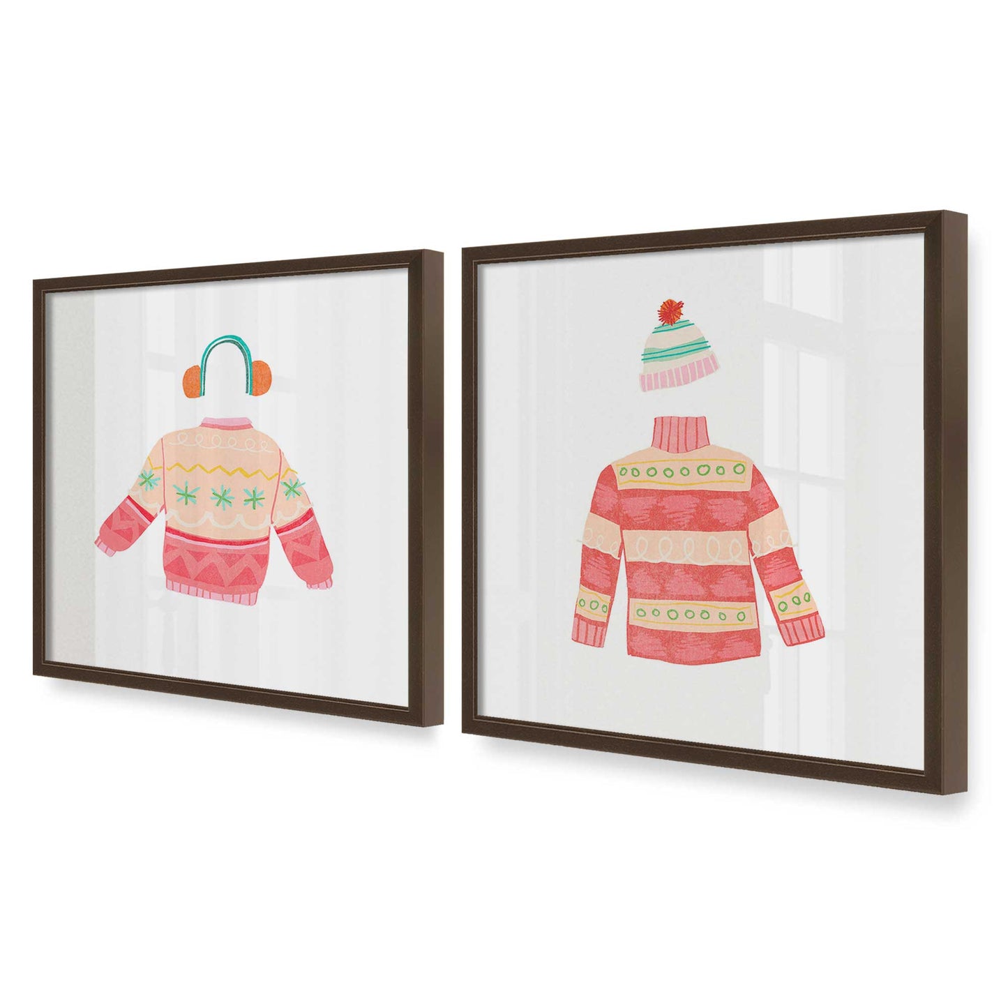 [Color:Belvinder Brown], Picture of art in a Belvinder Brown frame at an angle